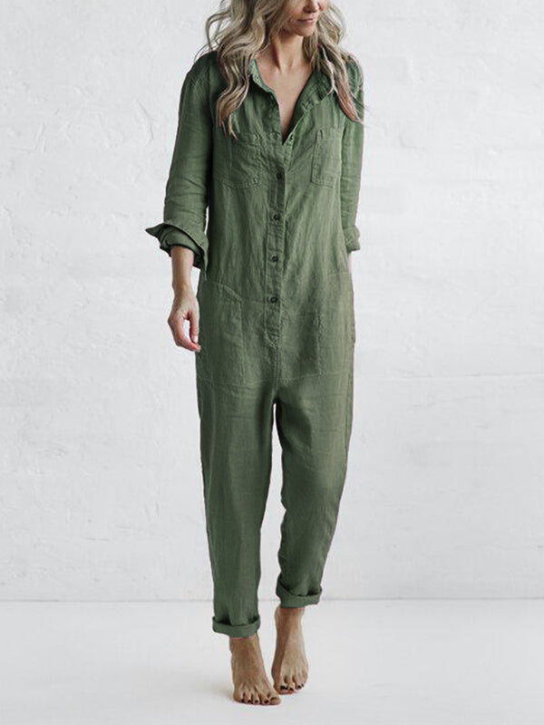 Sage™ | Linen Jumpsuit