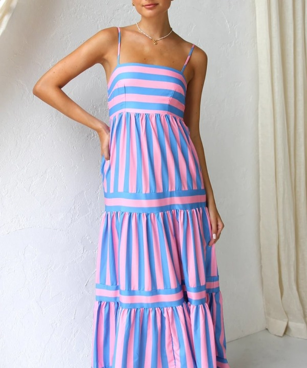 JULIE™ | Striped Elegance Dress