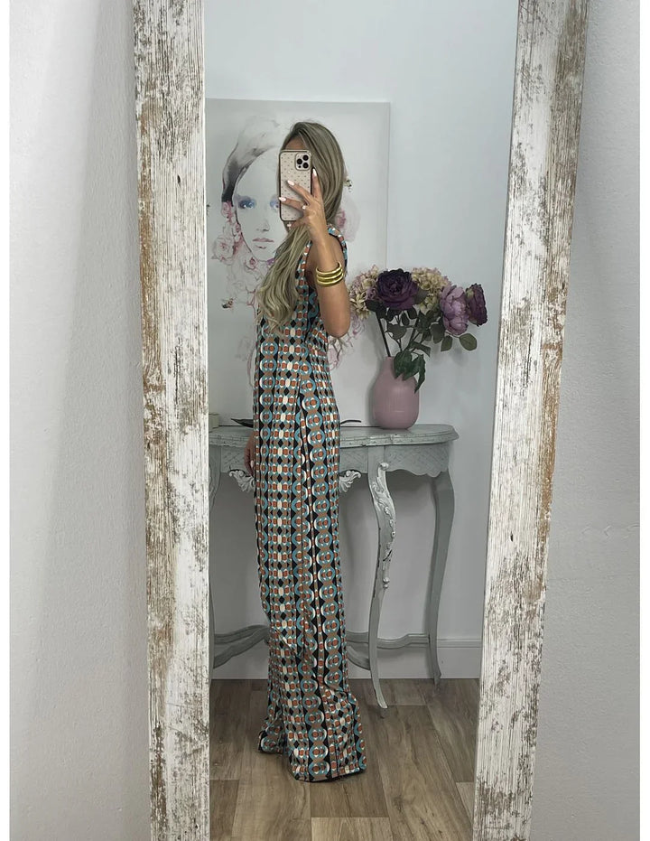 Celestia™ | Geometric Maxi Dress