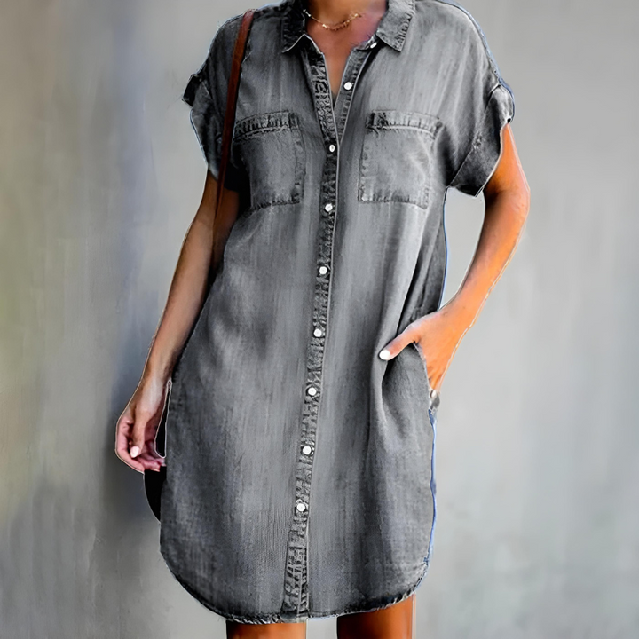 Chloe™ | Denim Shirt Dress