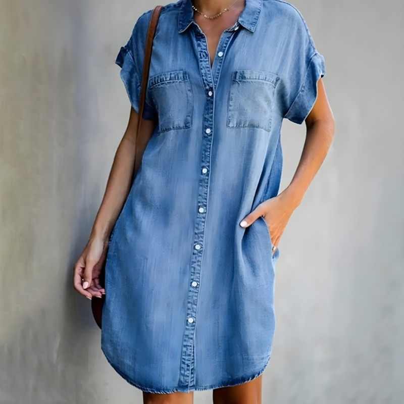 Chloe™ | Denim Shirt Dress