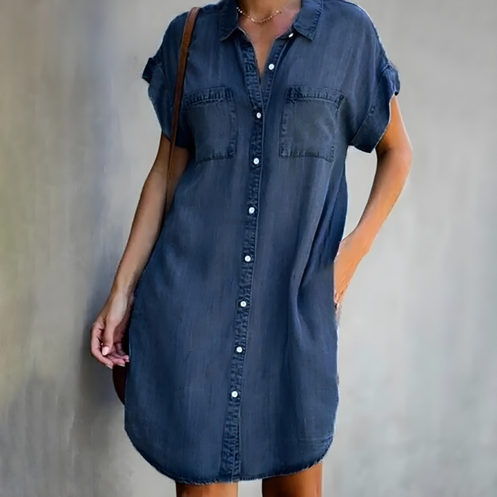 Chloe™ | Denim Shirt Dress