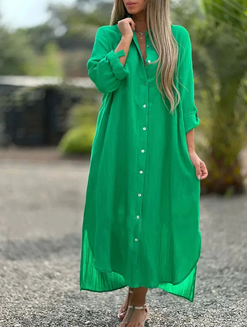 ROSIE™ | Button-Down Maxi Dress