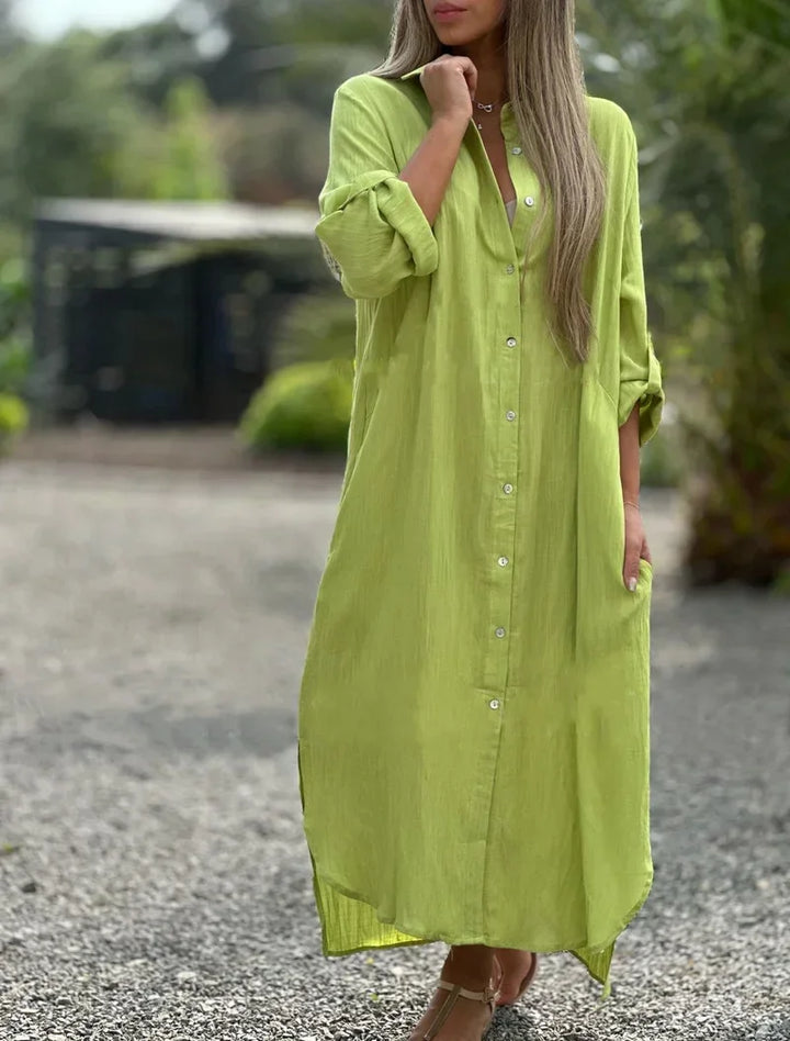 ROSIE™ | Button-Down Maxi Dress