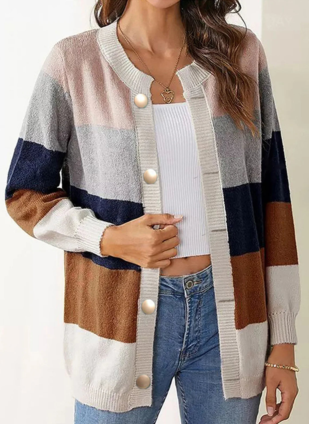 Daphne™ | Color Block Cardigan