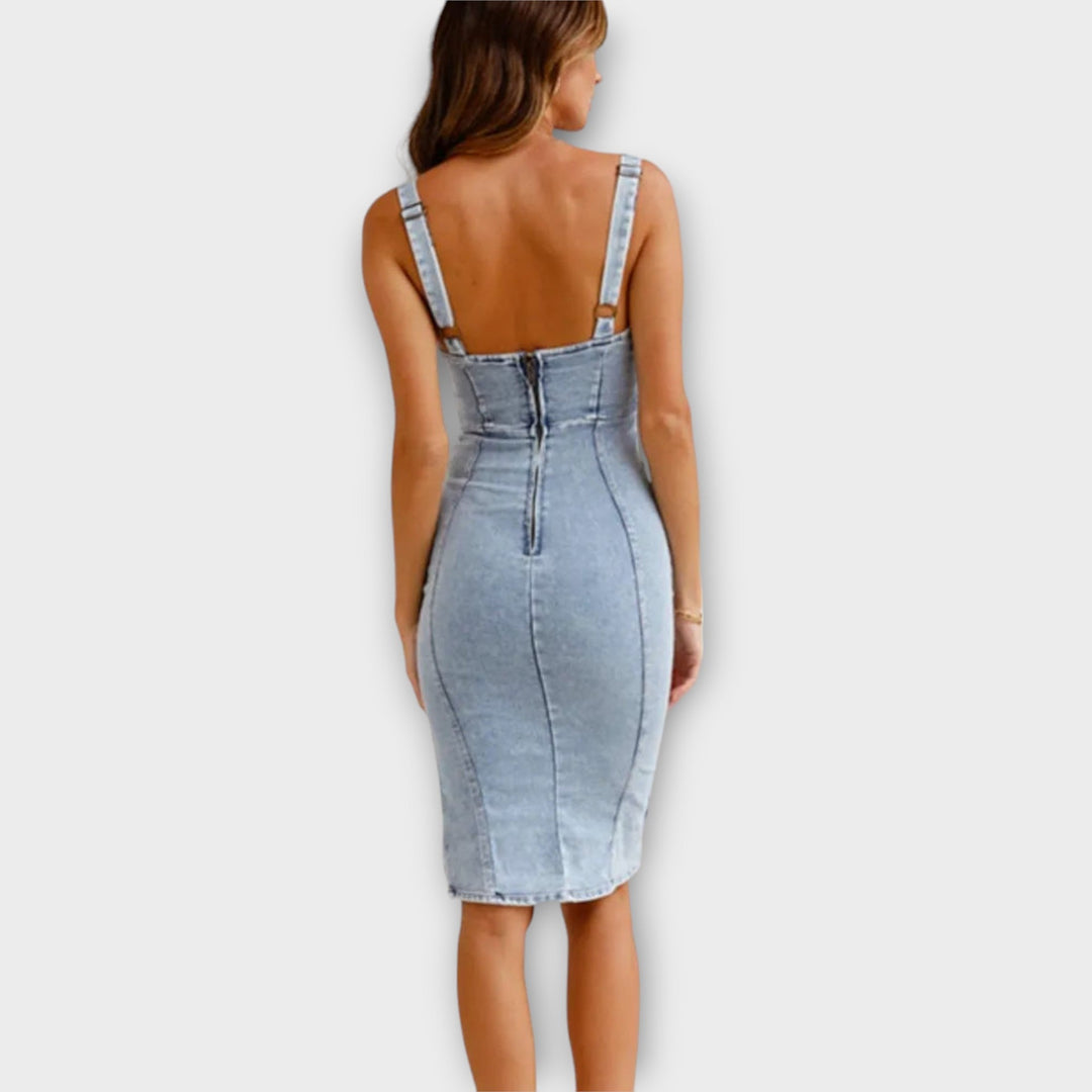 Dahlia™ | Denim Chic Dress